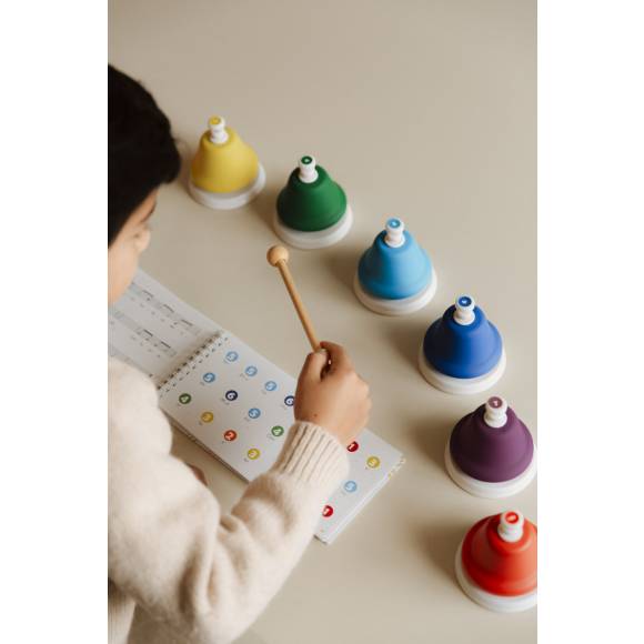 Dzwonki muzyczne 8 tonowe - naciskane - Dingdangdong Push -Juegaconmigo